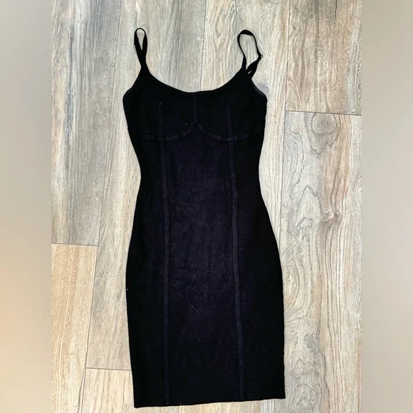 open lace back dress Ryatt Ruched Bodycon Maxi Dress in Black